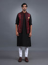 THE PRINTED RED COTTON WAISTCOAT
