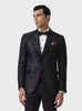 SARTORIAL SPLENDOUR THE BESPOKE WINE MULTICOLOURED TUXEDO JACKET