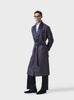 REGAL COMFORT SILK BROCADE ROBE IN LUXURIOUS BLUE AND MAROON
