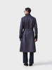 REGAL COMFORT SILK BROCADE ROBE IN LUXURIOUS BLUE AND MAROON