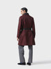 SUMPTUOUS MAROON SILK BROCADE ROBE