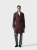 SUMPTUOUS MAROON SILK BROCADE ROBE