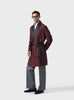 SUMPTUOUS MAROON SILK BROCADE ROBE