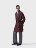 SUMPTUOUS MAROON SILK BROCADE ROBE