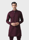 ELITE COMFORT THE BESPOKE MAROON COTTON PATHANI SUIT