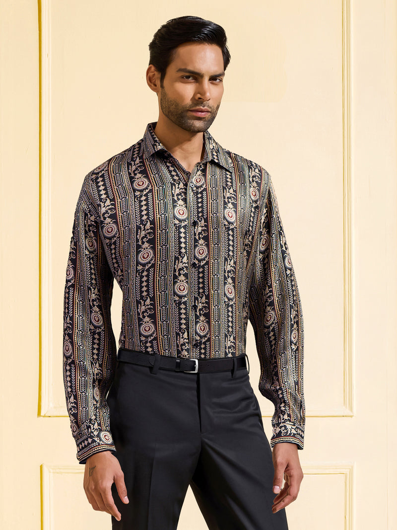 NOCTURNE REGAL PRINTED SHIRT
