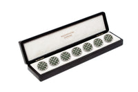 EMERALD FLORAL LATTICE JEWEL BUTTON