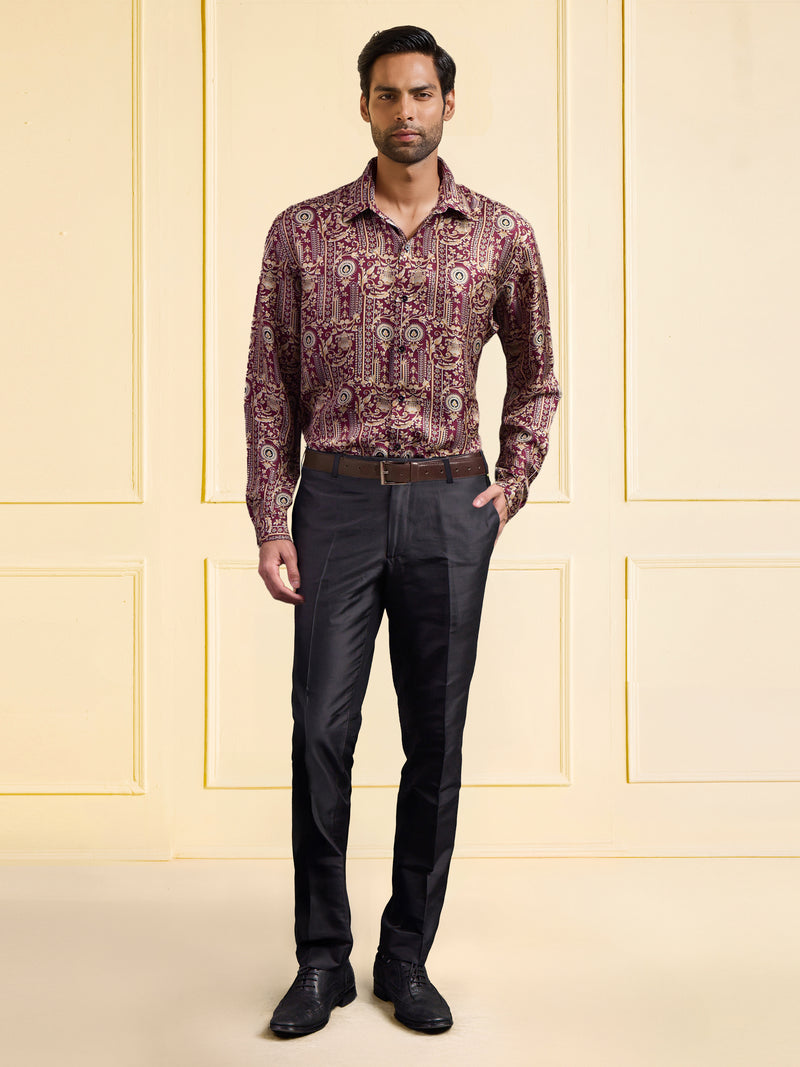 IMPERIAL GARNET PRINTED SHIRT