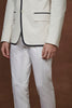 CLASSIC WHITE CONTRAST WESTERN JACKET