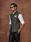 QUINTESSENTIAL WOOLEN EMBROIDERED LUXE WAISTCOAT