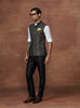 QUINTESSENTIAL WOOLEN EMBROIDERED LUXE WAISTCOAT