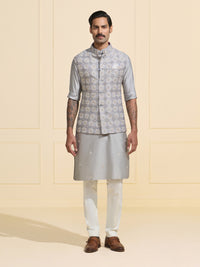 THE GREY ORCHID: A WAISTCOAT OF FESTIVE ELEGANCE
