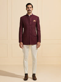 THE MAHARAJA’S MUSE: MAROON ALLURE BANDHGALA