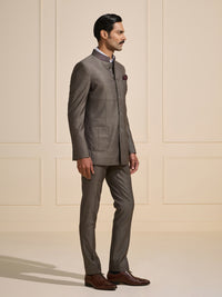STEEL ELEGANCE: THE CONTEMPORARY BANDHGALA SUIT