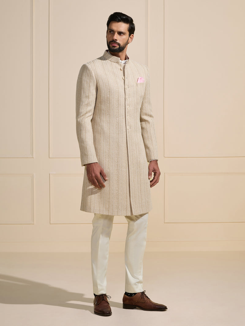 THE SERAPHIC WHITE TEXTURED ACHKAN