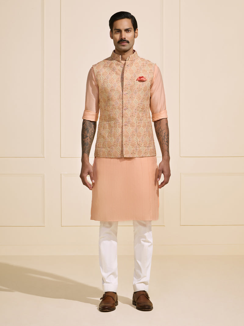 THE AURIC GRACE: A WAISTCOAT WITH EMBROIDERED OPULENCE