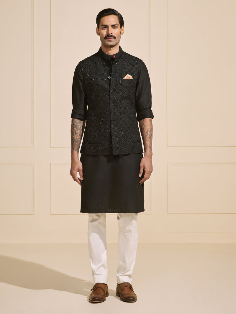 SHADOWED GLIMMERING TAPESTRY: ORNATE WAISTCOAT