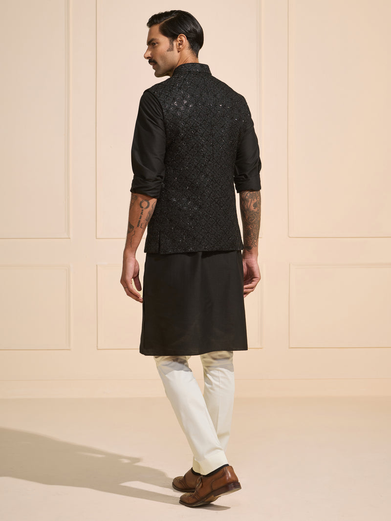 SHADOWED GLIMMERING TAPESTRY: ORNATE WAISTCOAT