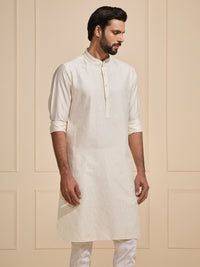 THE SERENE SIMPLICITY: MINIMAL LUXE WHITE KURTA