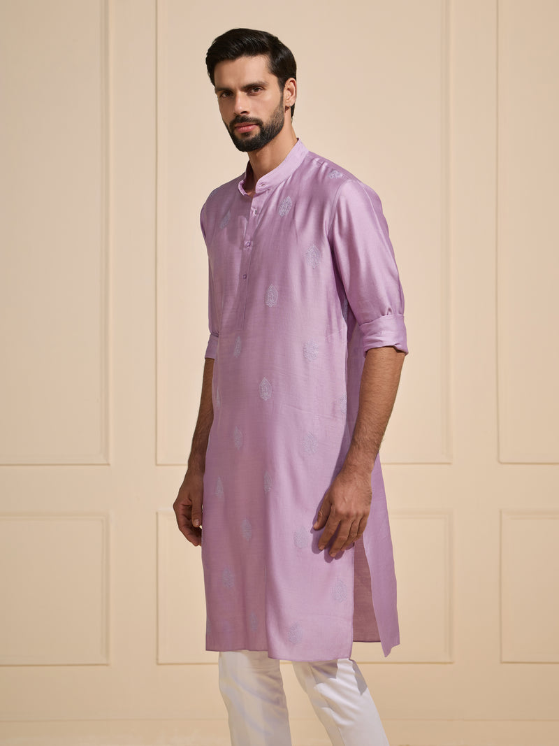 THE OPULENT LAVENDER GLOW KURTA