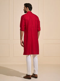 THE FIERY BLOOM: TRADITIONAL FESTIVE KURTA