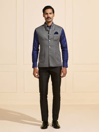 THE MYSTIC SILVER LUXE WAISTCOAT