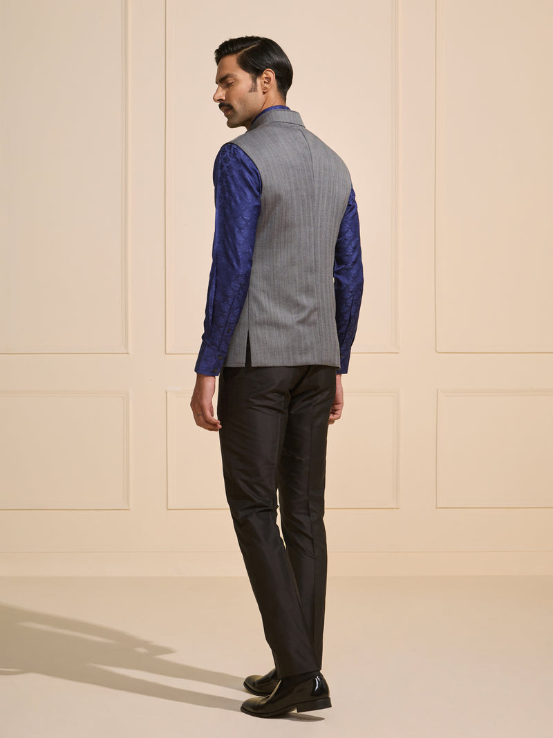 THE MYSTIC SILVER LUXE WAISTCOAT