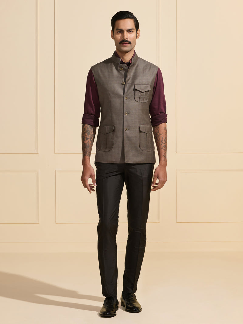 THE URBAN ARISTOCRAT: STEEL GREY WAISTCOAT