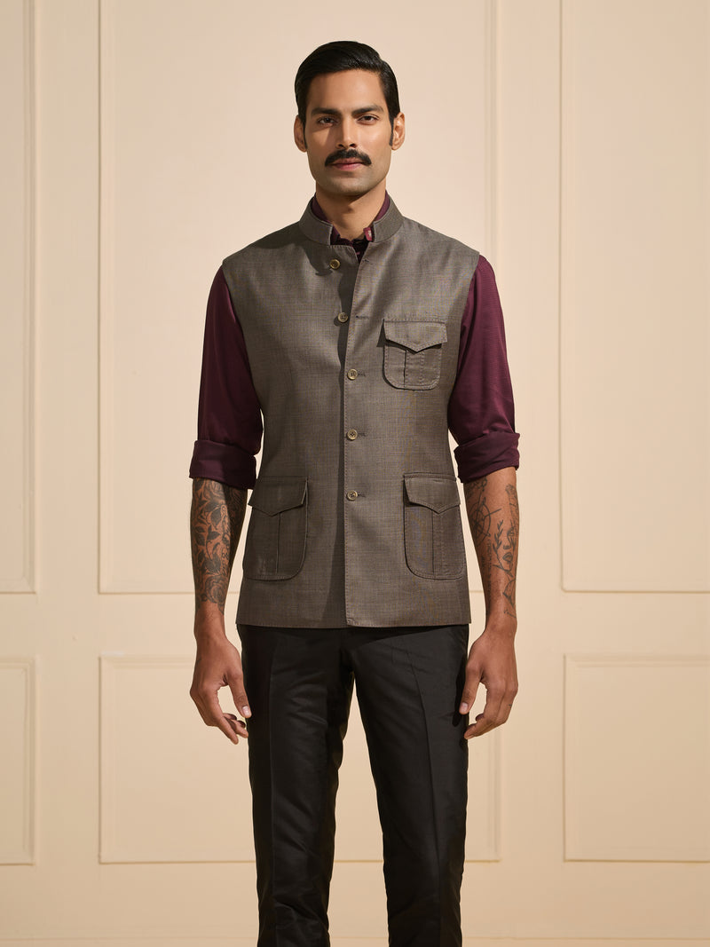 THE URBAN ARISTOCRAT: STEEL GREY WAISTCOAT