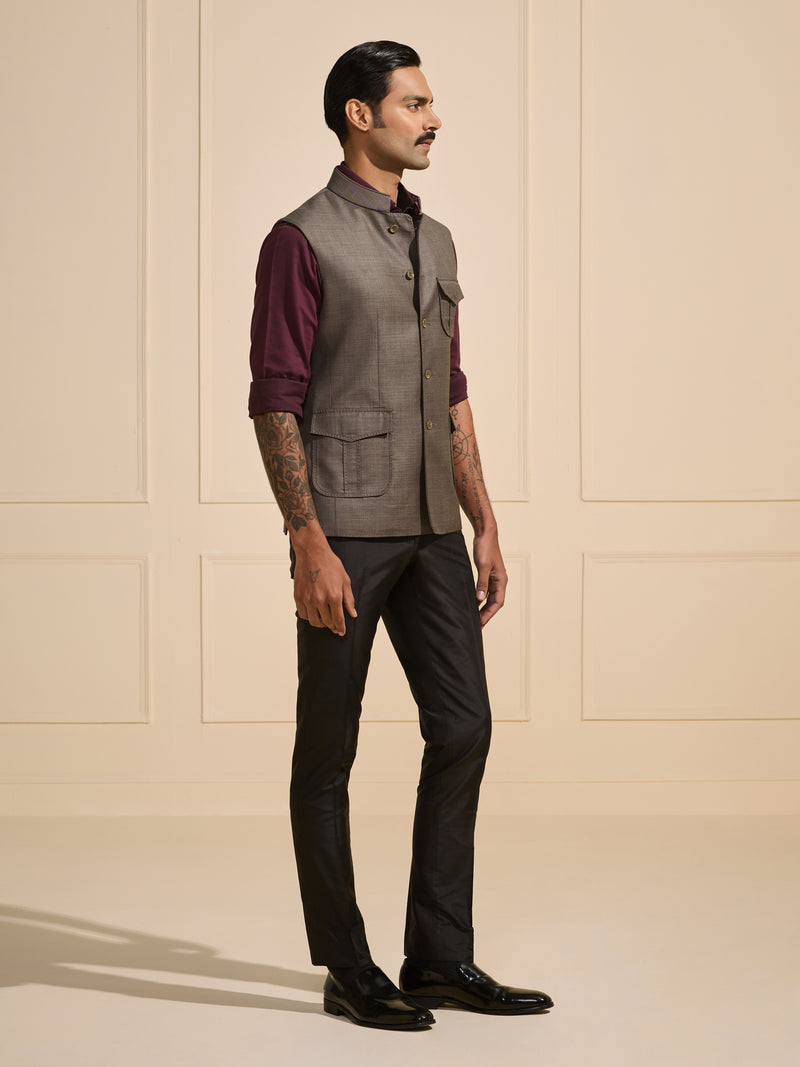 THE URBAN ARISTOCRAT: STEEL GREY WAISTCOAT