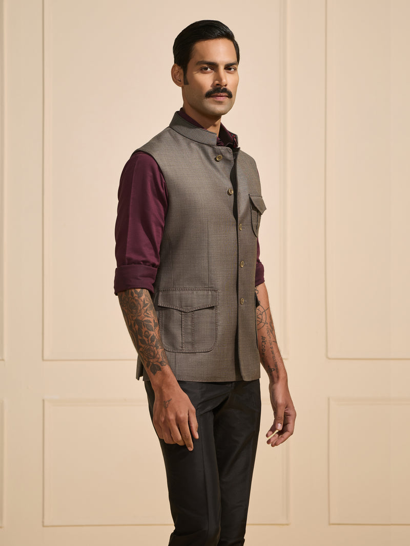 THE URBAN ARISTOCRAT: STEEL GREY WAISTCOAT