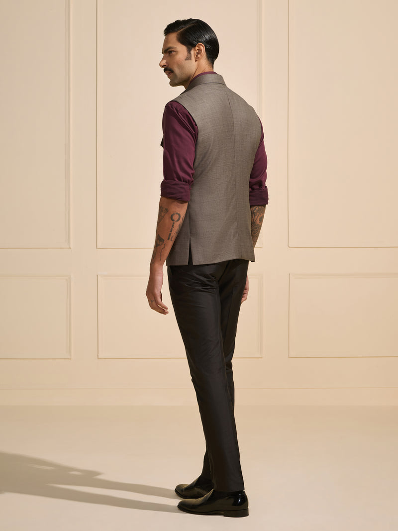 THE URBAN ARISTOCRAT: STEEL GREY WAISTCOAT