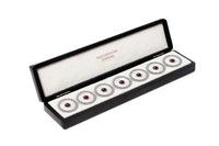 IVORY & RUBY HALO JEWEL BUTTON