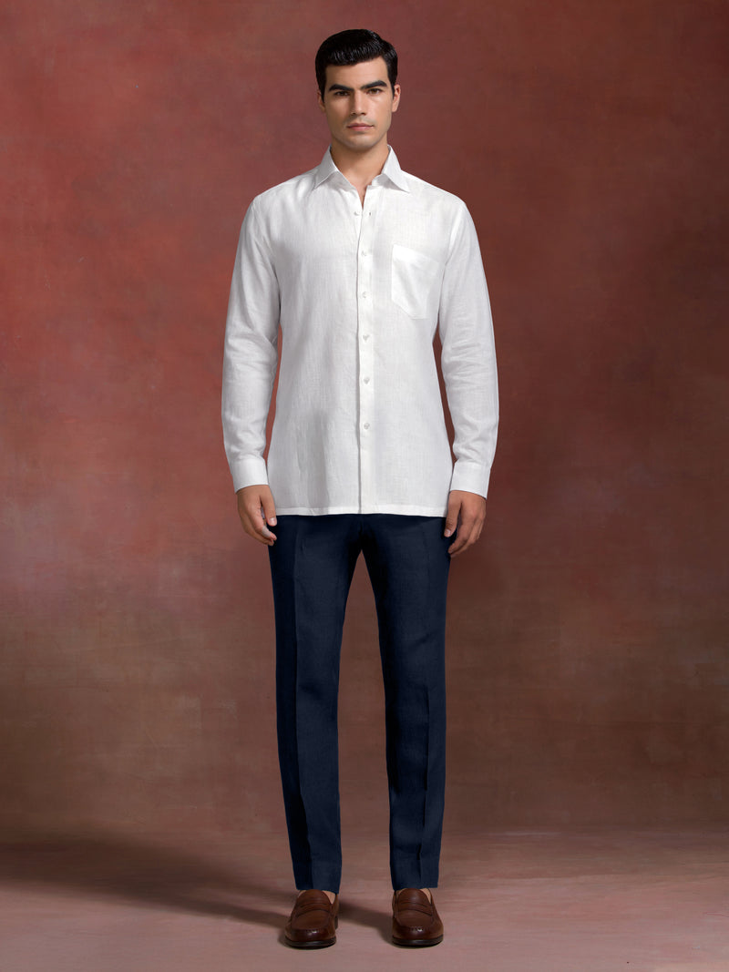 WHITE POCKET SHIRT