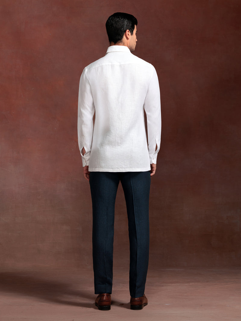WHITE POCKET SHIRT