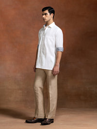 LINEN PANEL SHIRT