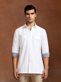 LINEN PANEL SHIRT