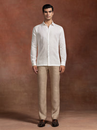 LINEN TUXEDO SHIRT