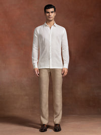 LINEN TUXEDO SHIRT