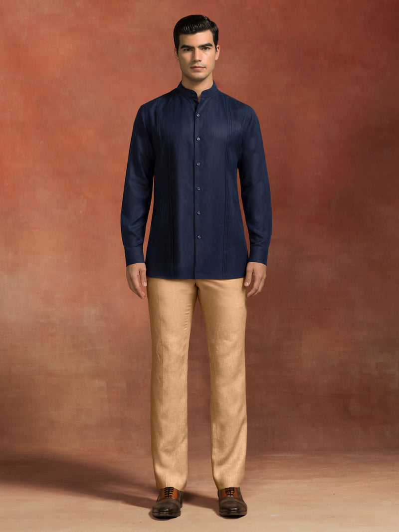 THE MIDNIGHT PLEAT SHIRT