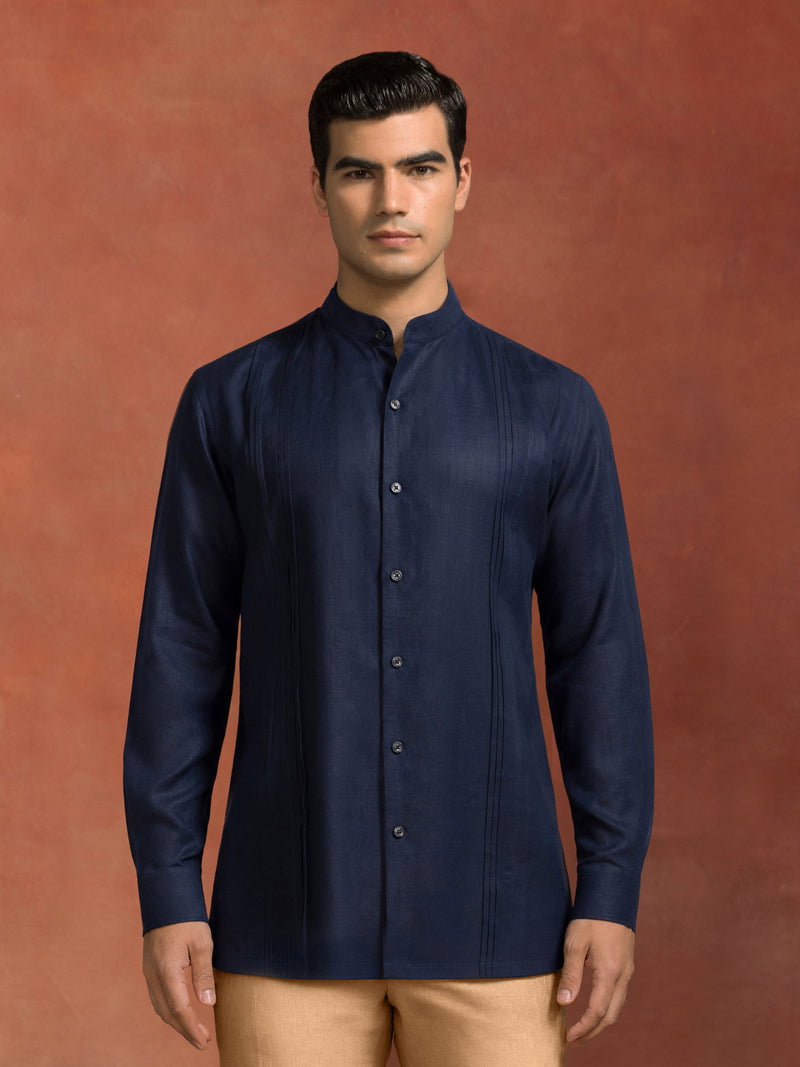 THE MIDNIGHT PLEAT SHIRT