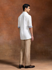 LINEN PANEL SHIRT