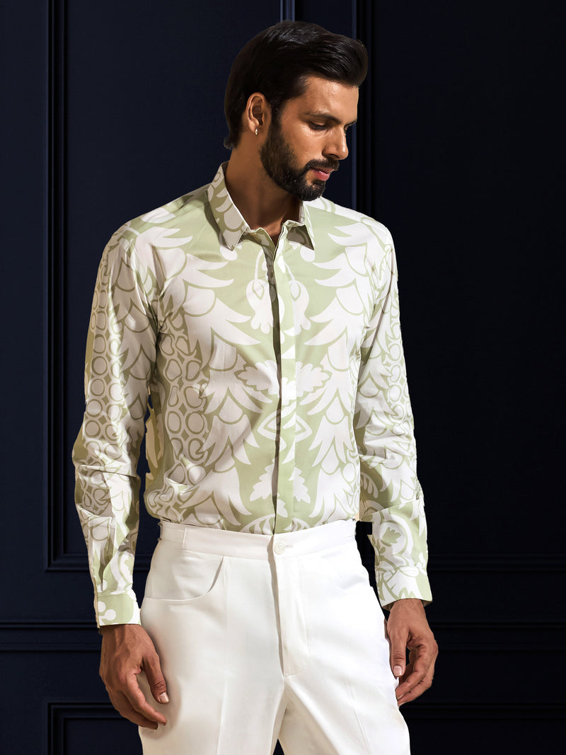 THE ARTISTIC CHIC IVORY SHIRT