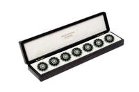 EMERALD FLORAL HALO JEWEL BUTTON