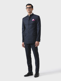 ELITE ELEGANCE HANDMADE BANDHGALA SUIT IN WOOL