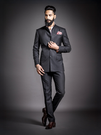 MIDNIGHT MONARCH BANDHGALA SUIT