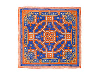 THE MAHARAJA MOSAIC POCKET SQUARE - ORANGE