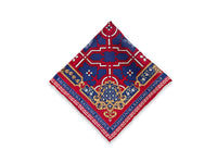 THE MAHARAJA MOSAIC POCKET SQUARE- MAROON