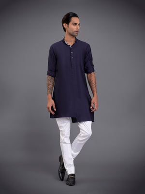 ASYMMETRIC CENTER FRONT FLAP KURTA