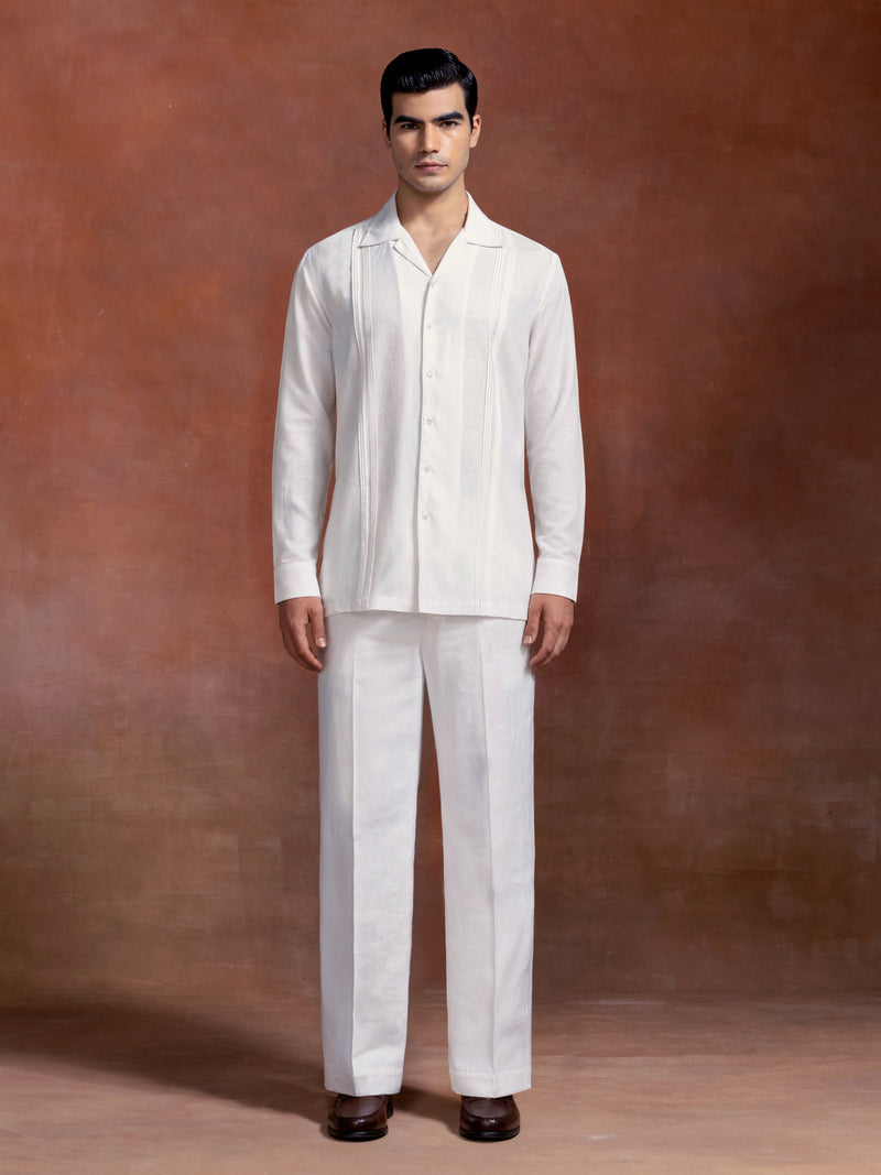 THE IVORY PINTUCK SHIRT